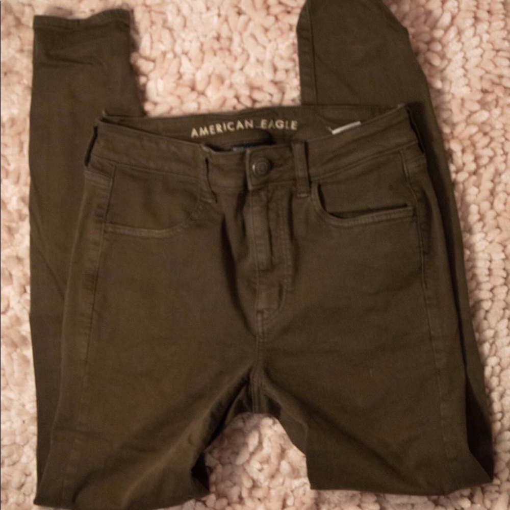Green Skinny Jeans